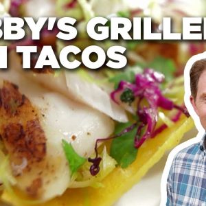 Bobby Flay's Grilled Fish Tacos | Bobby Flay's Barbecue Addiction | Food Network