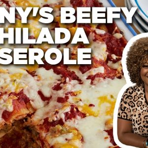 Sunny Anderson's Easy Beefy Cheesy Enchilada Casserole | Cooking for Real | Food Network