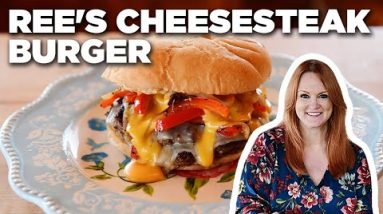 Ree Drummond's Cheesesteak Burger | The Pioneer Woman | Food Network
