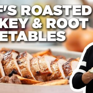 Jeff Mauro's Roasted Turkey and Root Vegetables | The Kitchen | Food Network