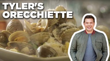 Tyler Florence's Orecchiette with Broccoli Rabe, Clams and Sausage | Tyler's Ultimate | Food Network
