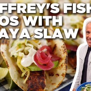 Geoffrey Zakarian's Fish Tacos with Papaya Slaw | The Kitchen | Food Network