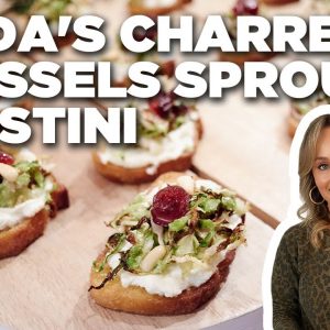 Giada De Laurentiis' Charred Brussels Sprout Crostini | Food Network