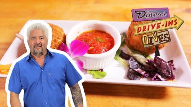 Guy Fieri Eats Arancini Risotto in Delaware | Diners, Drive-Ins and Dives | Food Network