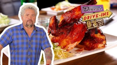 Guy Fieri Eats Drunken Chicken at Biergarten LA | Diners, Drive-Ins and Dives | Food Network
