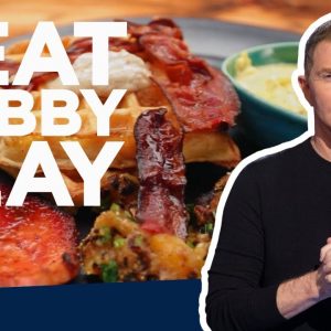 Bobby Flay Makes a Lumberjack Breakfast | Beat Bobby Flay | Food Network
