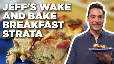 Jeff Mauro's Wake and Bake Breakfast Strata | The Kitchen | Food Network