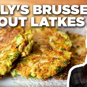Molly Yeh's Brussels Sprout Latkes | Girl Meets Farm | Food Network