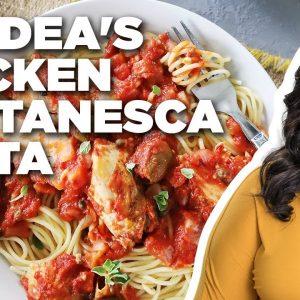 Kardea Brown's Chicken Pasta Puttanesca | Delicious Miss Brown | Food Network