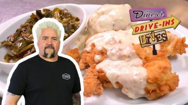 Guy Fieri Eats Fried Chicken and Greens in Albuquerque | Diners, Drive-Ins and Dives | Food Network