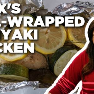 Alex Guarnaschelli's Foil-Wrapped Teriyaki Chicken with Scallions and Lemon | Food Network