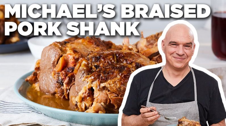 Michael Symon's Braised Pork Shank | Food Network