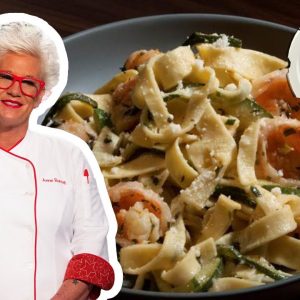 Anne Burrell's Laminated Pasta with Shrimp and Zucchini | Worst Cooks in America | Food Network