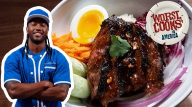 Darnell Ferguson’s Sesame Skirt Steak Rice Bowl | Worst Cooks in America | Food Network