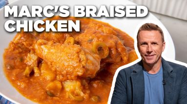 Marc Murphy's Braised Chicken with Tomatoes, Potatoes, Olives and Capers | Food Network
