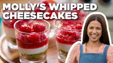 Molly Yeh's Whipped Cheesecakes with Pistachio Crust | Girl Meets Farm | Food Network