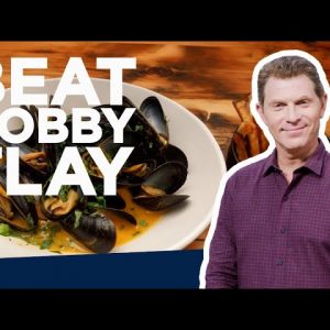 Bobby Flay Makes Mussels and Fries | Beat Bobby Flay | Food Network