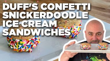 Duff Goldman's Confetti Snickerdoodle Ice Cream Sandwiches | Food Network