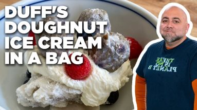 Duff Goldman's Doughnut-Flavored Ice Cream in a Bag | Food Network