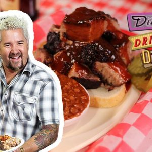 Guy Fieri Eats Brisket Burnt Ends in Kansas City | Diners, Drive-Ins and Dives | Food Network