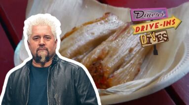 Guy Fieri Eats Red Beef Tamales in Indianapolis | Diners, Drive-Ins and Dives | Food Network