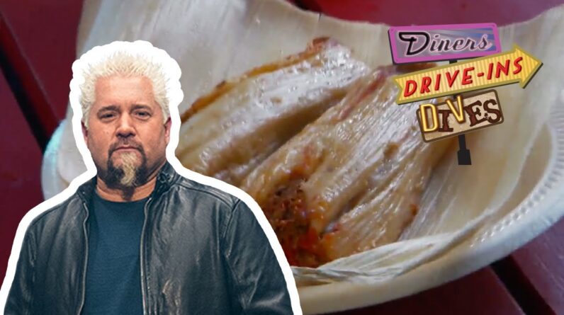 Guy Fieri Eats Red Beef Tamales in Indianapolis | Diners, Drive-Ins and Dives | Food Network