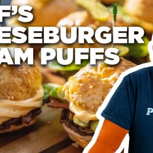 Duff Goldman's Cheeseburger Cream Puffs | Duff: Ace of Taste | Food Network