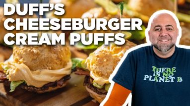 Duff Goldman's Cheeseburger Cream Puffs | Duff: Ace of Taste | Food Network