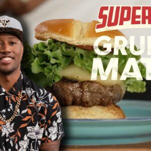 Darnell Ferguson's Onion Jam Burger | Superchef Grudge Match | Food Network