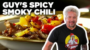 Guy Fieri's Spicy Smoky Chili | Guy's Big Bite | Food Network
