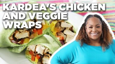 Kardea Brown's Chicken and Veggie Wraps | Delicious Miss Brown | Food Network