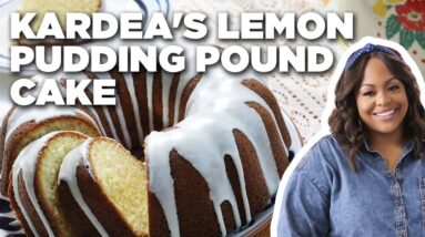 Kardea Brown's Lemon Pudding Pound Cake | Delicious Miss Brown | Food Network