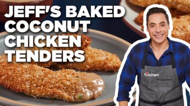Jeff Mauro's Baked Coconut Chicken Tenders with Mango Chutney Dipping Sauce | Food Network