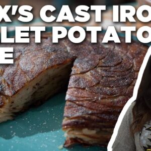 Alex Guarnaschelli's Cast Iron Skillet Potato Cake | Food Network