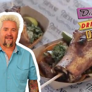 Guy Fieri Eats Bone Marrow Tacos in San Diego | Diners, Drive-Ins and Dives | Food Network