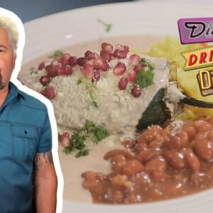 Guy Fieri Eats Chile Relleno en Nogada in New Mexico | Diners, Drive-Ins and Dives | Food Network