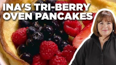Ina Garten's Tri-Berry Oven Pancakes | Barefoot Contessa | Food Network