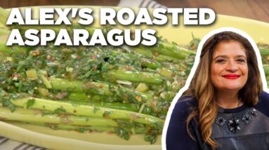 Alex Guarnaschelli's Roasted Asparagus with Salsa Verde | Food Network