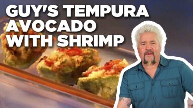 Guy Fieri's Tempura Avocado with Shrimp | Guy's Big Bite | Food Network