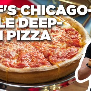 Jeff Mauro's Chicago-Style Deep-Dish Pizza | Food Network