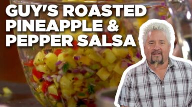 Guy Fieri's Roasted Pineapple and Pepper Salsa | Guy's Big Bite | Food Network
