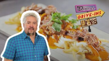 Guy Fieri Eats Bison Red Chile Fries in New Mexico | Diners, Drive-Ins and Dives | Food Network
