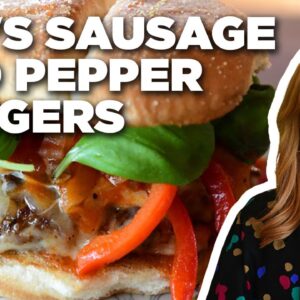Ree Drummond's Sausage and Pepper Burgers | The Pioneer Woman | Food Network