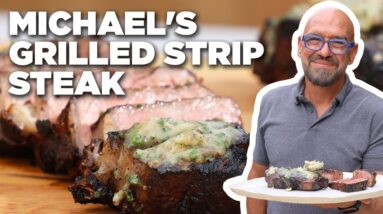 Michael Symon's Grilled Strip Steak | Symon Dinner's Cooking Out | Food Network