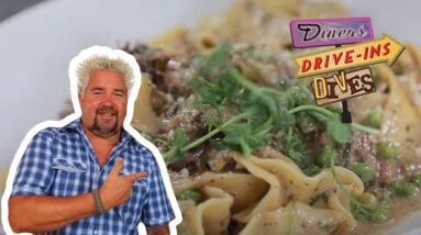 Guy Fieri Eats Short Rib Pappardelle in Delray Beach | Diners, Drive-Ins and Dives | Food Network