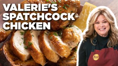 Valerie Bertinelli's Spatchcock Chicken Roasted on Sourdough | Food Network