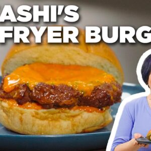 Urvashi Pitre's Air-Fryer Burgers | Food Network