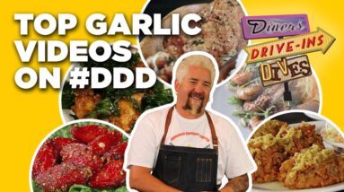 Top 10 #DDD Garlic Videos with Guy Fieri | Diners, Drive-Ins and Dives | Food Network