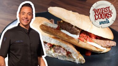 Jeff Mauro's Fennel Sausage Sandwich | Worst Cooks in America | Food Network