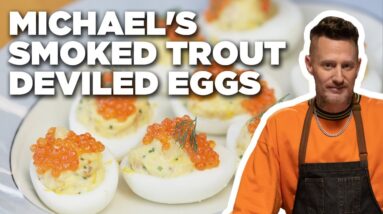 Michael Voltaggio Makes Deviled Eggs for Guy Fieri (Who Hates Eggs) | Food Network
